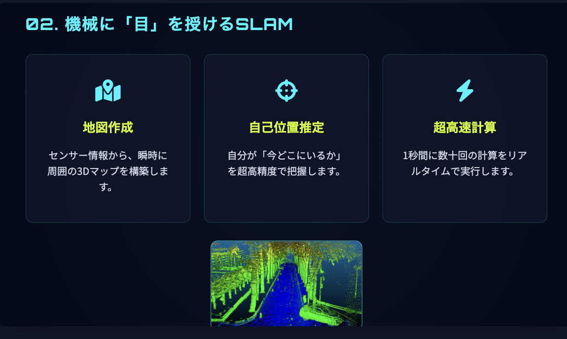 機械に「目」を授けるSLAM技術